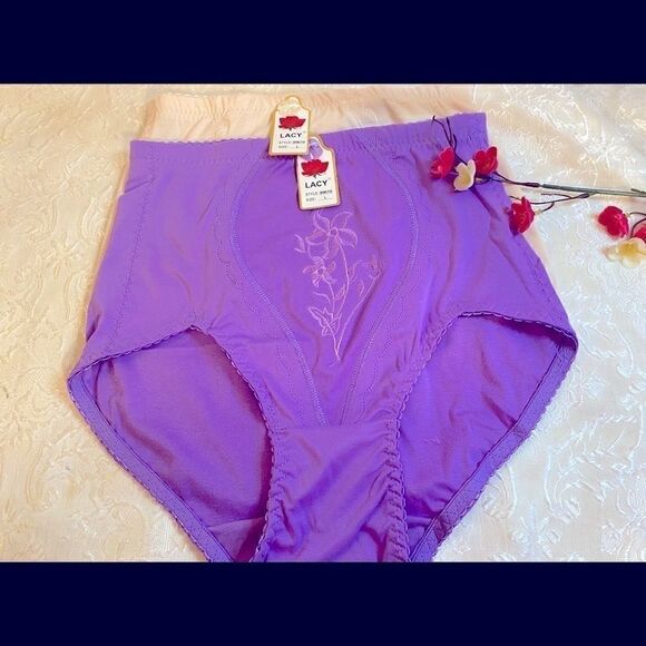 🌹Lacy High waist Brief Tummy Control Size L - Picture 1 of 15